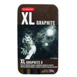 Derwent set of 6 XL graphites - art store - a craze for artists