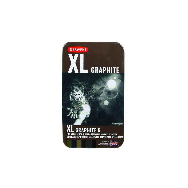 Derwent komplet 6 grafitów XL - sklep plastyczny - szał dla plastyków