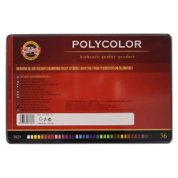 Koh-i-noor polycolor zestaw 36 artystycznych kredek metal opak - sklep