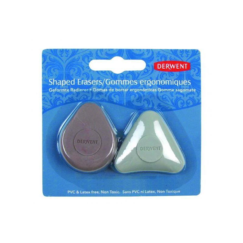 Derwent shaped earasers dual