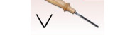 Sculptured chisel shaped 235mm