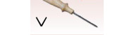 Sculptured chisel shaped 235mm