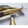 Agate on wooden handle for polishing gold - art store - sz