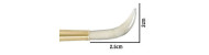Agate on wooden handle for polishing gold