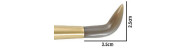 Agate on wooden handle for polishing gold
