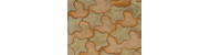 Shlagmatal spotted in 2 colors 14x14cm - 25 flakes
