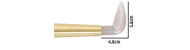 Agate on wooden handle for polishing gold