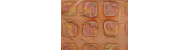 Szlagmatal nakrapiany w 2 kolorach 14x14cm - 25 płatków