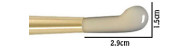 Agate on wooden handle for polishing gold