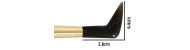 Agate on wooden handle for polishing gold