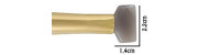 Agate on wooden handle for polishing gold