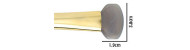 Agate on wooden handle for polishing gold