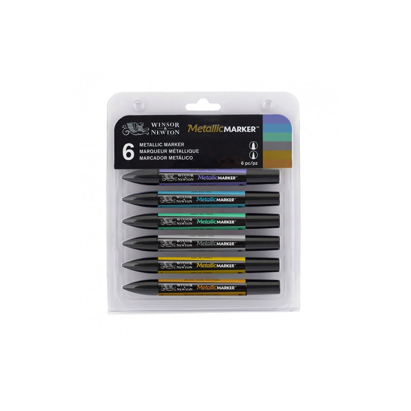 Winsor&Newton Metallic pens-set of 6 metallic pens