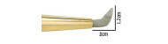 Agate on wooden handle for polishing gold