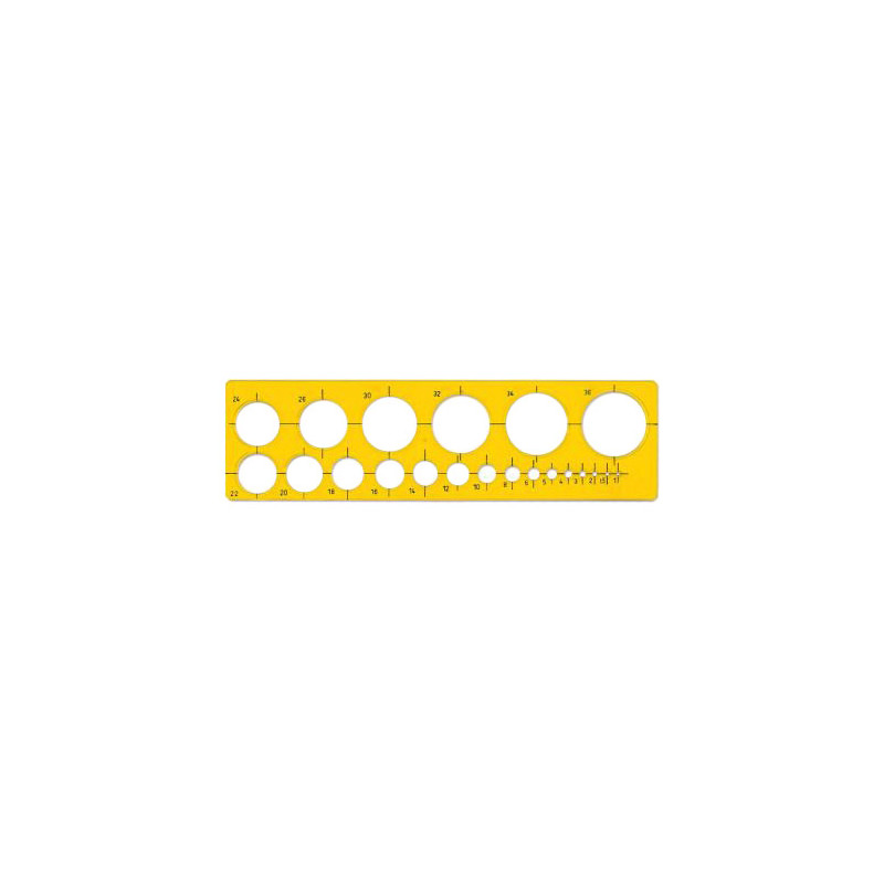 Circle drawing template small - art store - craze for visual artists.