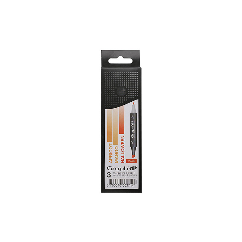 Set of 3 markers Graphit Vitamin - sklep plastyczny - szał dla plastyk
