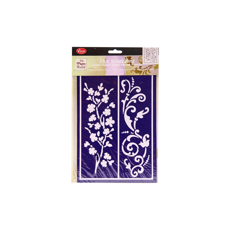 Viva Decor szablon flex 21x14,8 cm - sklep plastyczny - szał dla plast