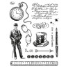 Viva Decor A5 Clear Silicone Stamps Set - 3D Gentelman - szal art - sk