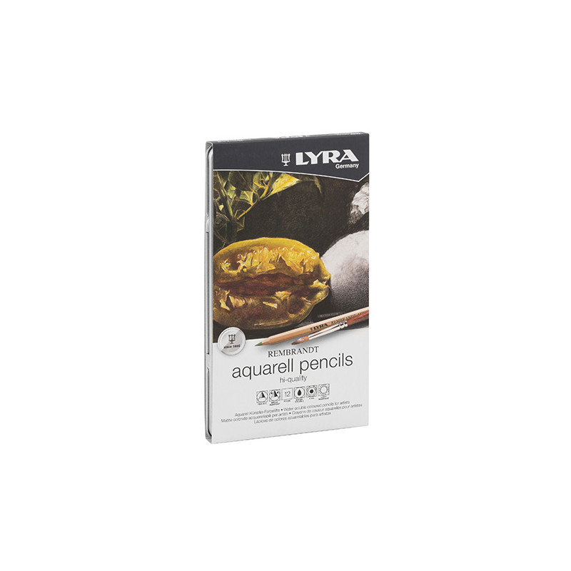Lyra rembrandt aquarell set of 12 watercolor pencils met.pack - szal a