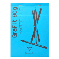Szkicownik Clairefontaine graf it 90g 80ark