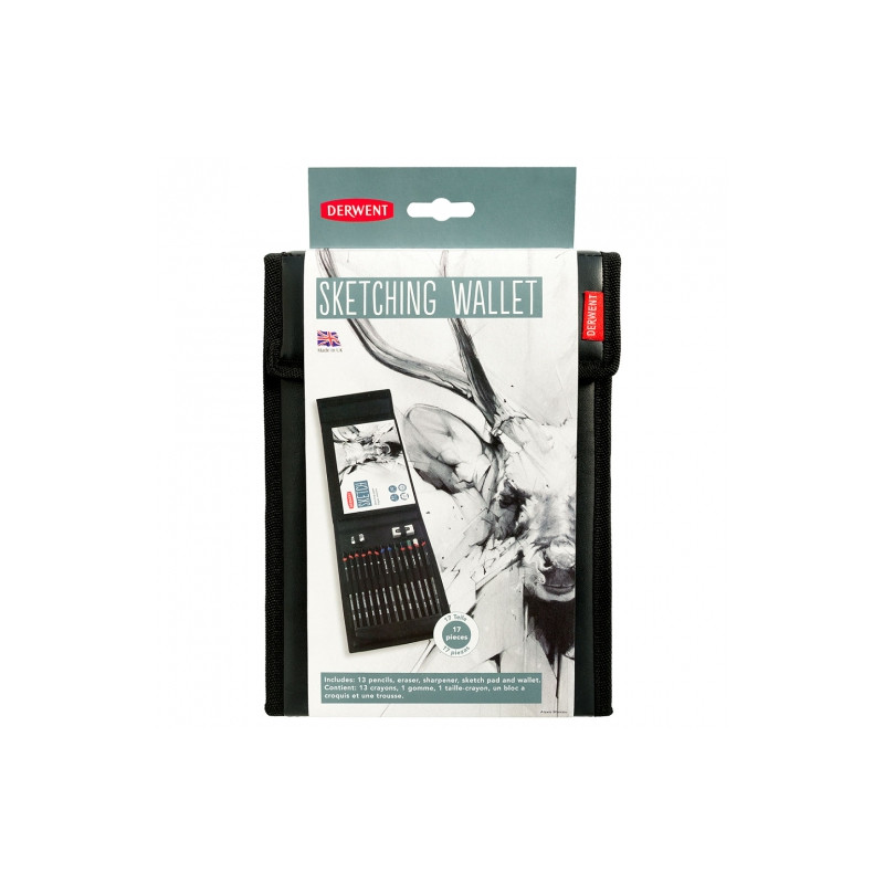 Derwent sketching wallet drawing set
