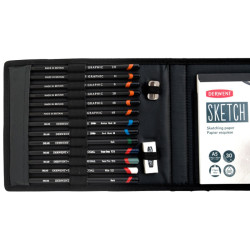 Derwent sketching wallet drawing set