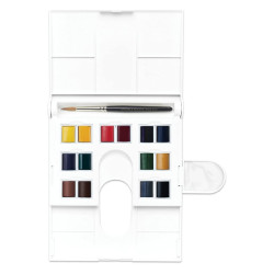 Winsor&Newton professional zestaw akwareli 14 półkostek - sklep plasty