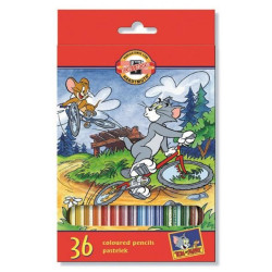 Koh-i-noor tom&jerry krecik zestaw 36 kredek szkolnych - sklep plastyc