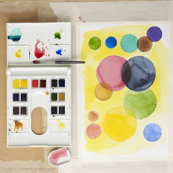 Winsor&Newton professional zestaw akwareli 14 półkostek - sklep plasty