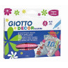 Giotto decor textile flamastry do tkanin 6 sztuk - sklep plastyczny -