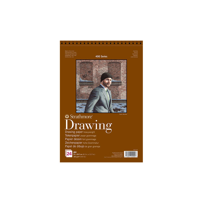 Blok Strathmore s.400 drawing 163g 24ark - sklep plastyczny - szał dla