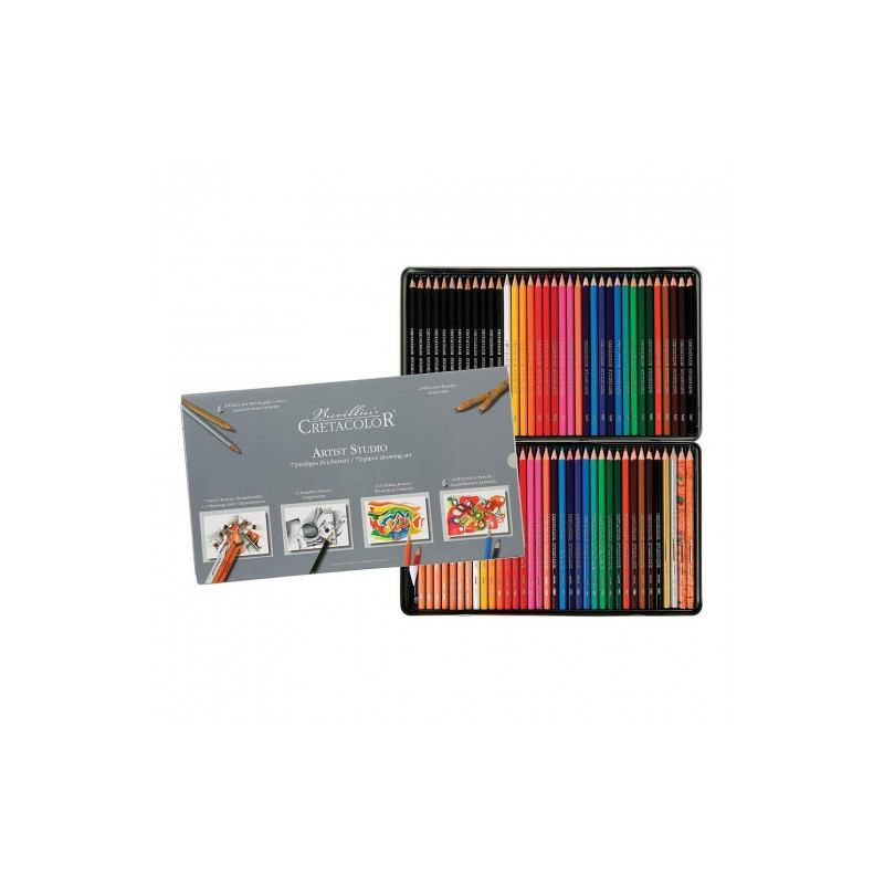 Cretacolor artist studio set of 72 pieces of pencils