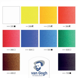 Talens van gogh zestaw farb akrylowych 10x40ml + akcesoria - sklep pla