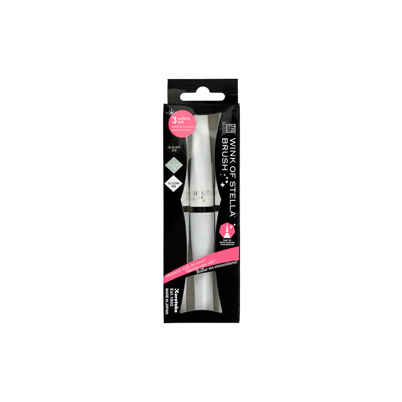 Kuretake wink of stella elegant zestaw 3 pisaków z brokatem - sklep pl