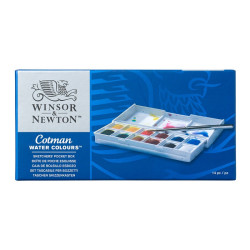 Winsor&Newton cotman sketchers pocket box akwarele 12 półkostek