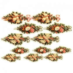 Papier do decoupage A3 ITD 018 świąteczne ozdoby - sklep plastyczny -