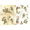 Papier do decoupage A3 ITD 320 postacie retro - Sklep plastyczny - sza