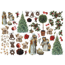 Papier do decoupage A3 ITD 181 boże narodzenie dekoracje - Sklep plast
