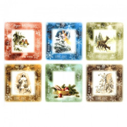Papier do decoupage A3 ITD 345 świąteczne motywy - Sklep plastyczny -