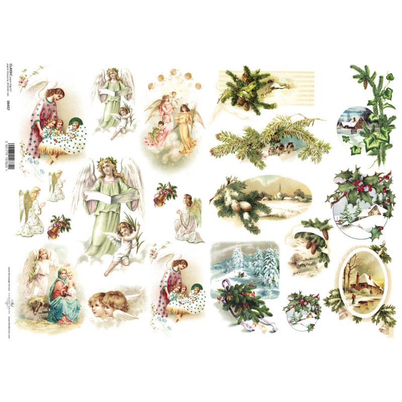 A3 decoupage paper ITD 457 christmas