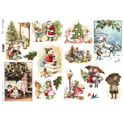 Papier do decoupage A3 ITD 460 mikołaj dzieci - sklep plastyczny - sza