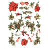 Papier ryżowy do decoupage holly star of Bethlehem A4 ITD R173