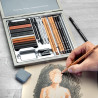 Cretacolor passion box drawing set of 25 elements