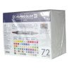 Kuretake kurecolor twin ws set 36 markerers