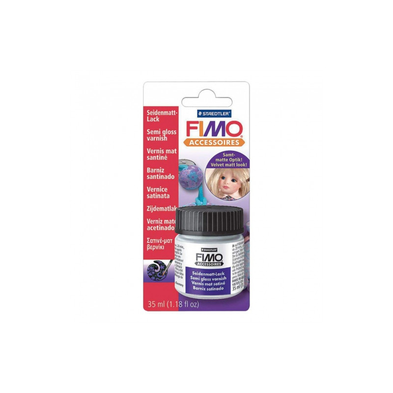 Fimo lakier półmatowy na bazie wody 35ml - Sklep plastyczny - szał dla