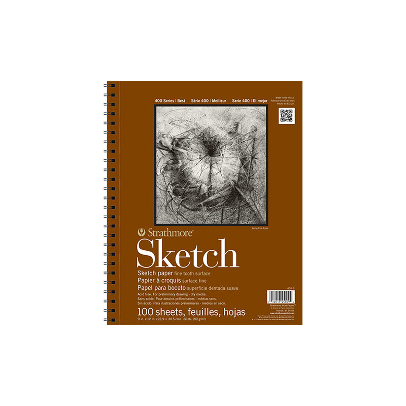 Blok Strathmore s.400 sketch 89g 100ark - sklep plastyczny - szał dla