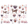 Papier do decoupage A3 ITD 0118 kwiaty - sklep plastyczny szał dla pla