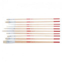 Talens artcreation set of 10 bristle brushes