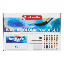 Talens artcreation zestaw farb akwarelowych 12x12ml+akcesoria - sklep