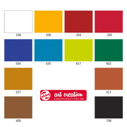 Talens artcreation zestaw farb akwarelowych 12x12ml+akcesoria - sklep